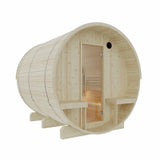 Helsinki Finnish Barrel Sauna with Terrace and WiFi Heater - Finnish Sauna Builders