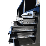 7' Heavy-Duty Garage Workbench Cabinet with 18 Drawers, 4 Cabinets & Pegboard