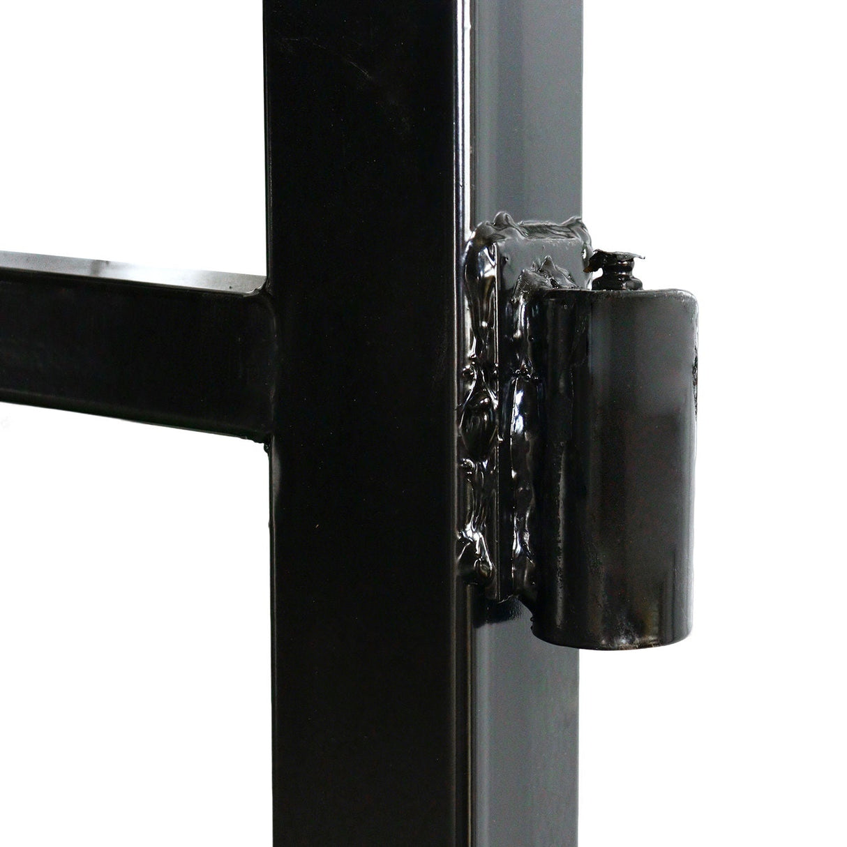 16' × 7' Steel Dual-Swing Driveway Gate with Horse Design