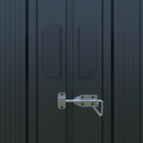13' × 20' Upgraded Metal Garage Shed with Double Front Doors & Side Entry