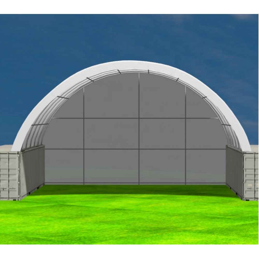 Gold Mountain Rear Cover for 40' × 40' × 11' Shipping-Container Canopy Shelter