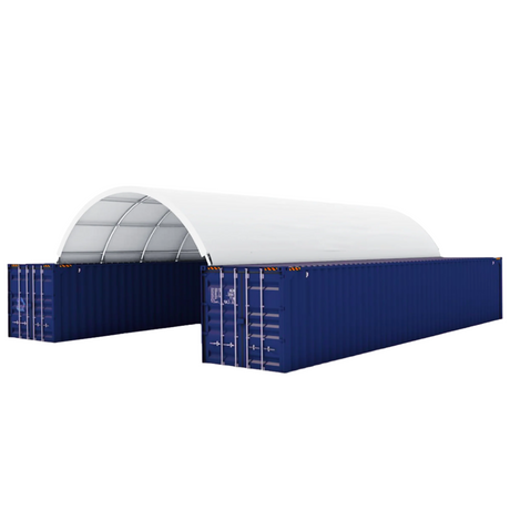 20' × 40' Shipping-Container Canopy Shelter