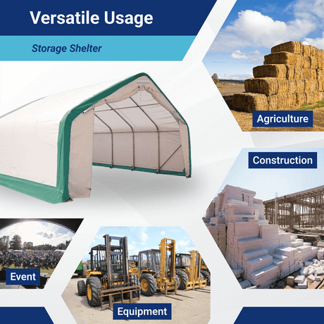 Gold Mountain 20' × 20' × 12' Single-Truss Storage Shelter