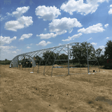 Gold Mountain 30' × 85' × 15' Single-Truss Arch Storage Shelter with Dual Pull-Up Doors