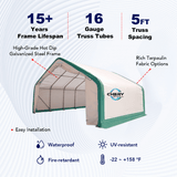 Gold Mountain 20' × 20' × 12' Single-Truss Storage Shelter
