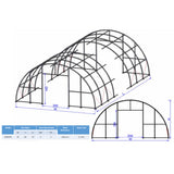 Chery Industrial 40' × 80' × 20' Single-Truss Arch Storage Shelter