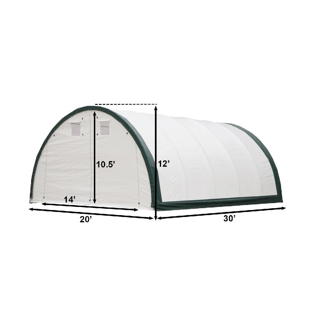 Gold Mountain 20' × 30' × 12' Reinforced Single-Truss Storage Shelter