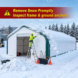 Gold Mountain 20' × 33' × 16' Double-Truss Storage Shelter with Dual Roll-Up Doors