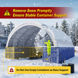 60' × 80' × 15' Double-Truss Container Canopy Shelter