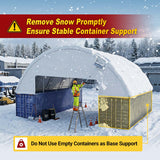 60' × 40' × 20' Double-Truss Container Canopy Shelter