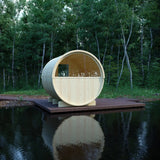Tampere Finnish Barrel Sauna with WiFi Heater - Finnish Sauna Builders