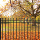 Greatbear 300 Linear Ft. Galvanized-Steel 4-Rail Fence Package – 30 Panels