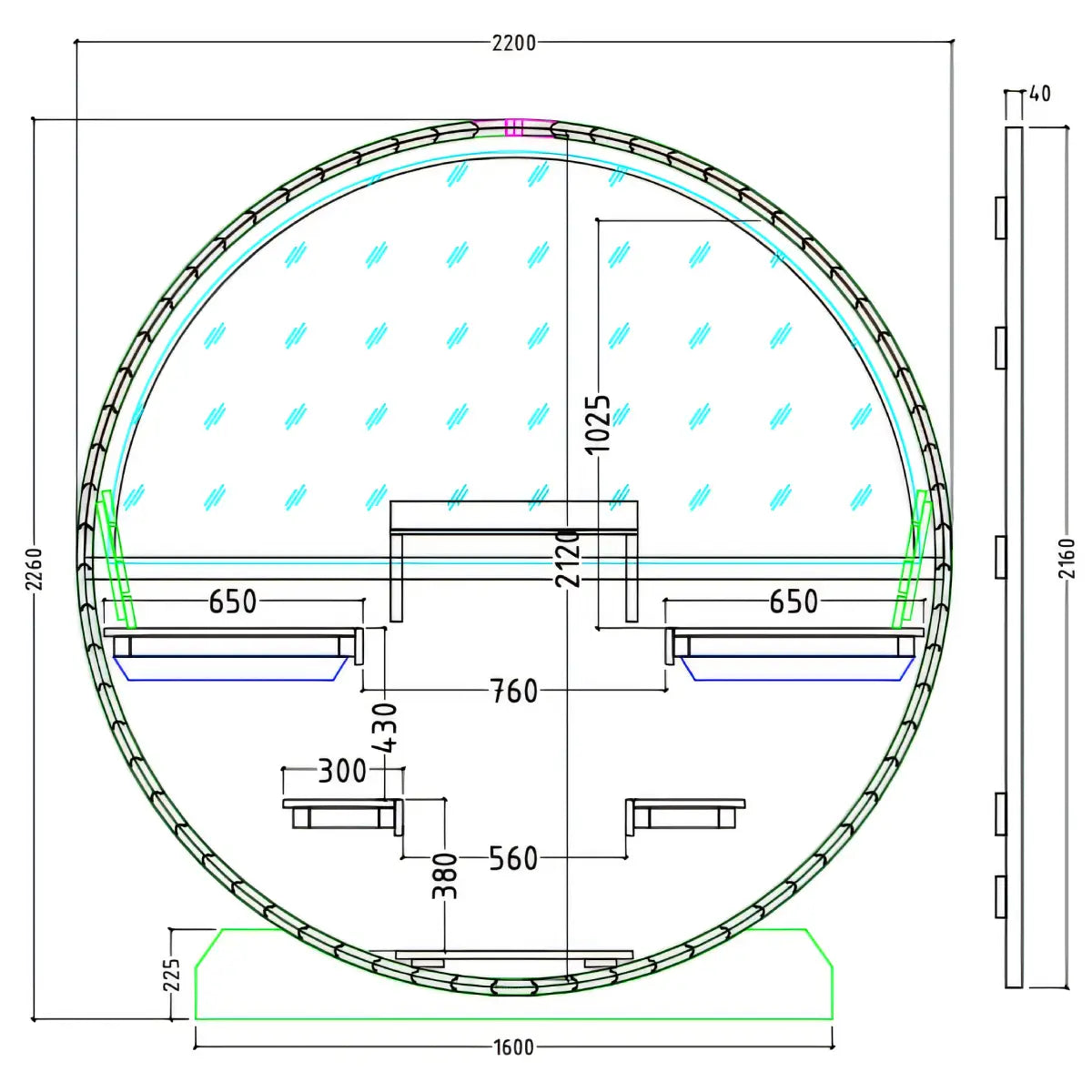 Turku Finnish Barrel Sauna with Terrace and WiFi Heater - Finnish Sauna Builders