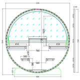 Turku Finnish Barrel Sauna with Terrace and WiFi Heater - Finnish Sauna Builders