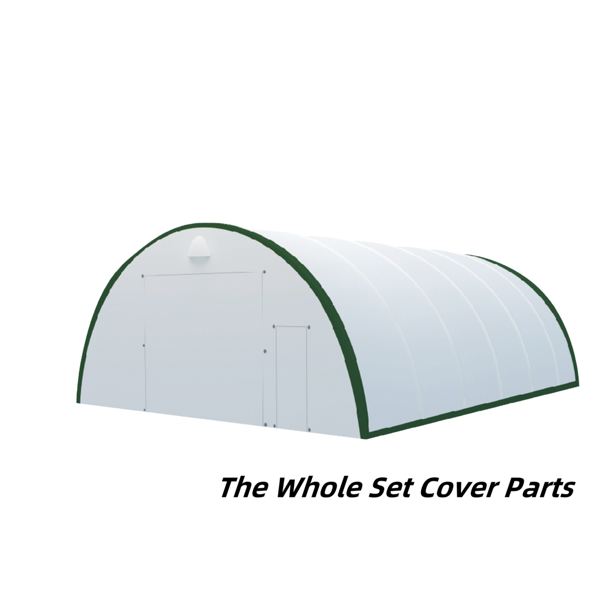 Complete 300 GSM PE Cover Set for 30' × 40' × 15' Storage Shelter