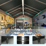 8' × 14' Resin Outdoor Storage Shed with Carpeted Interior