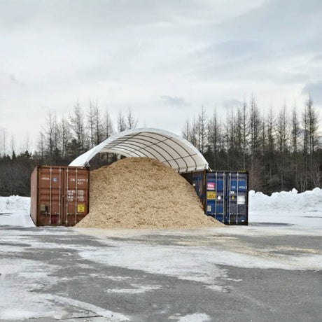 20' × 40' Shipping-Container Canopy Shelter