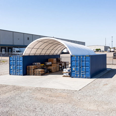 20' × 40' Shipping-Container Canopy Shelter