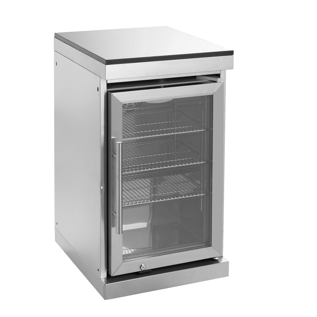 125" 107,000 BTU Outdoor Kitchen with 4-Burner Grill, Pizza Oven & Refrigerator