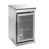 125" 107,000 BTU Outdoor Kitchen with 4-Burner Grill, Pizza Oven & Refrigerator