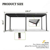 Premium Adjustable Aluminum Louvered Pergola with Integrated Drainage – Black