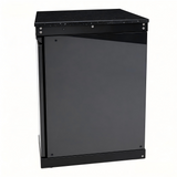 20" Black Stainless Steel Outdoor Kitchen Storage Cabinet with Lockable Door