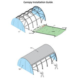 Replacement Main Cover for Single-Truss Arch Storage Shelters