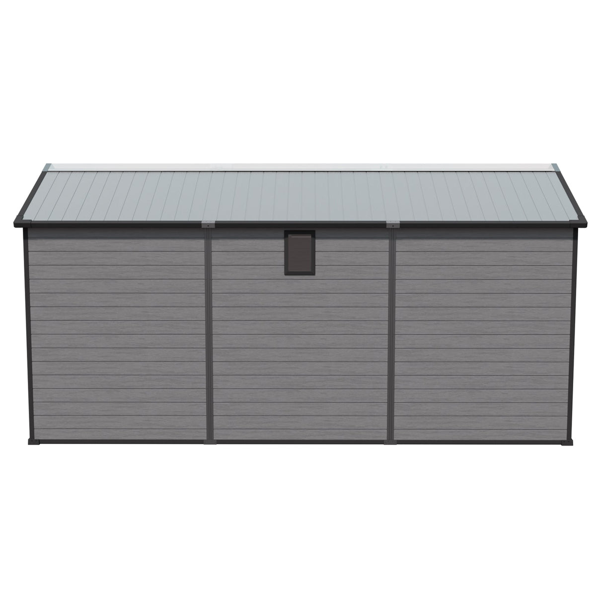 8' × 14' Lockable Resin Outdoor Storage Shed with Two Windows & Three Air Vents