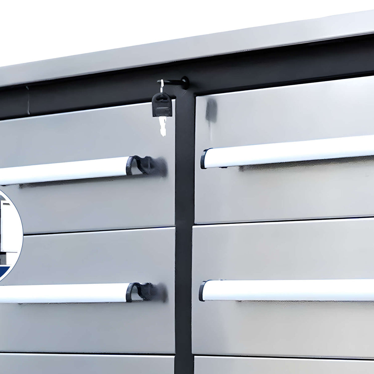 Steelman 7' Heavy-Duty Workbench with 10 Drawers & 2 Cabinets