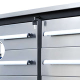 Steelman 7' Heavy-Duty Workbench with 10 Drawers & 2 Cabinets
