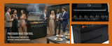 43" Six-Burner 85,000 BTU Stainless Steel Outdoor Kitchen Grill Island – Black