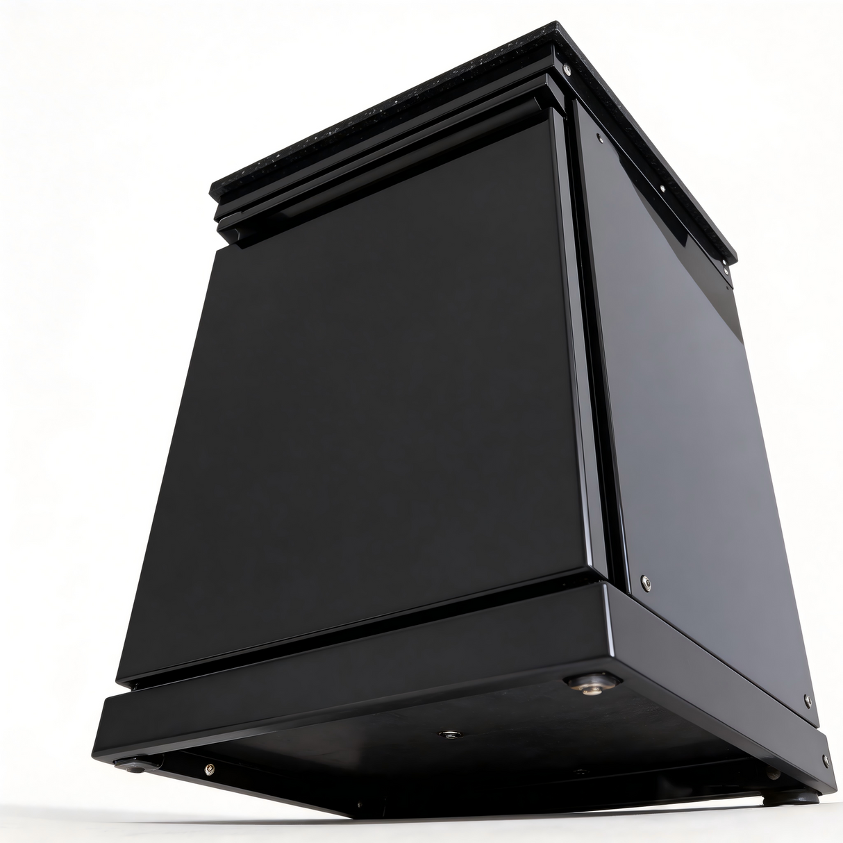 20" Black Stainless Steel Outdoor Kitchen Storage Cabinet with Lockable Door