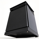 20" Black Stainless Steel Outdoor Kitchen Storage Cabinet with Lockable Door