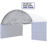 Front and Rear Half-Panel Set for 40' × 40' × 13' Container Canopy Shelter