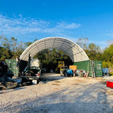 40' × 40' × 13' Shipping-Container Canopy Shelter