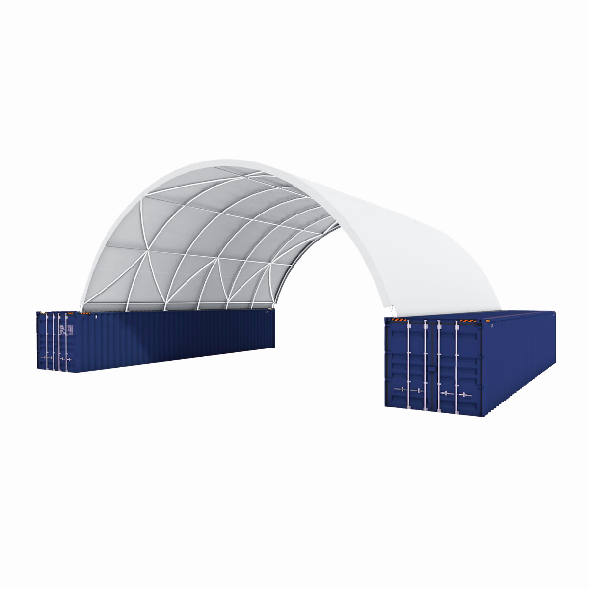 40' × 40' × 13' Shipping-Container Canopy Shelter