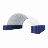 40' × 40' × 13' Shipping-Container Canopy Shelter