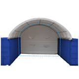 White 300 GSM PE Rear Panel Kit for 20'-Wide Container Shelters
