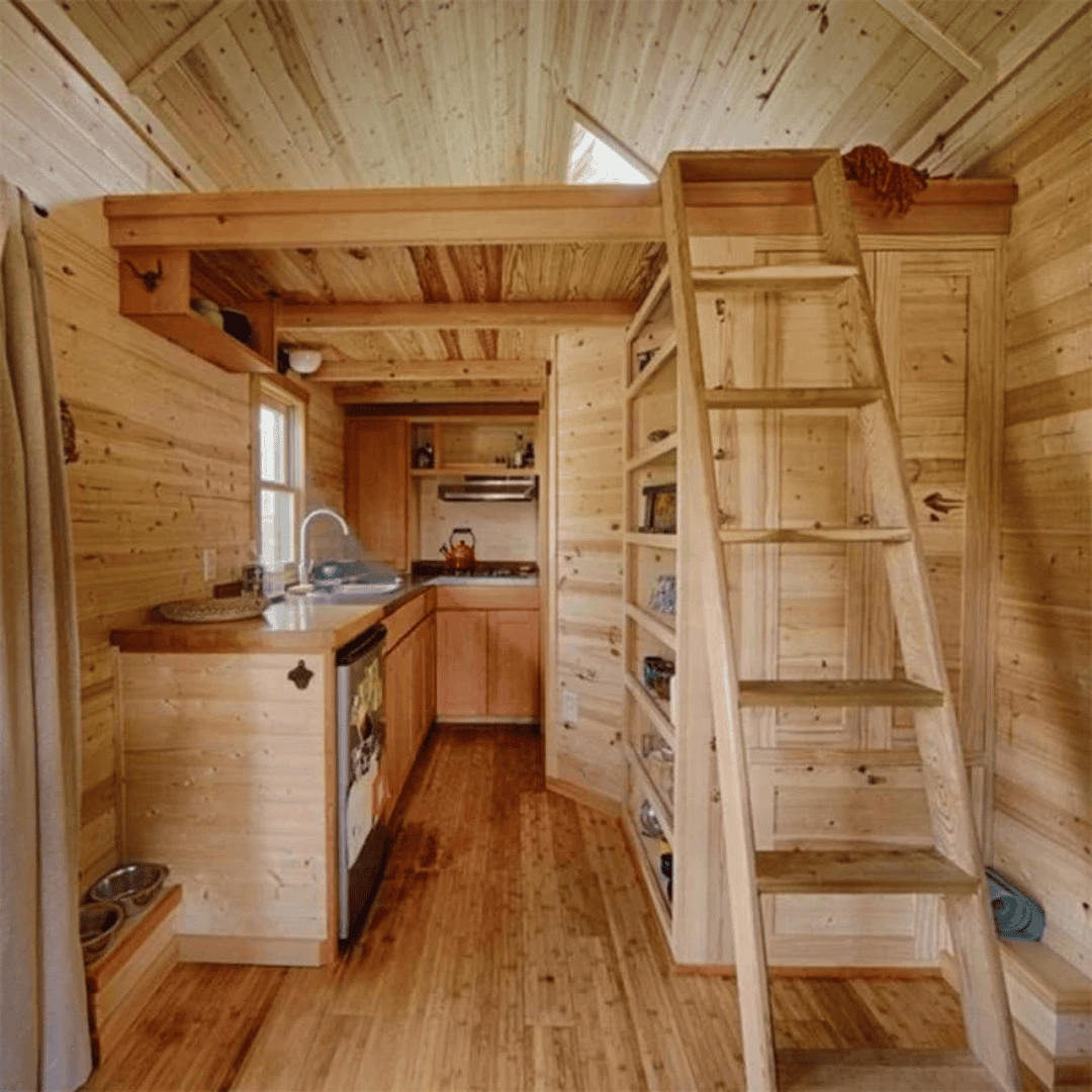 Wood Tiny home on wheels