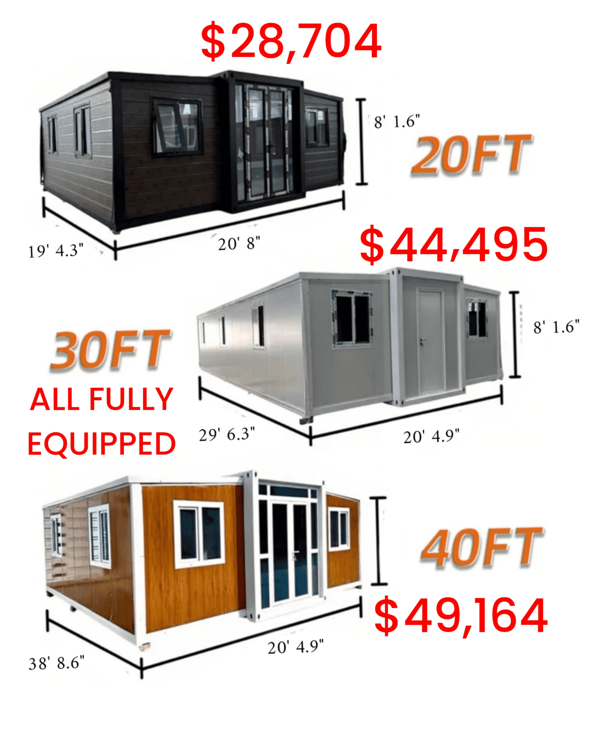 Expandable, Fully Equipped Tiny Home – Delivered to Your Property
