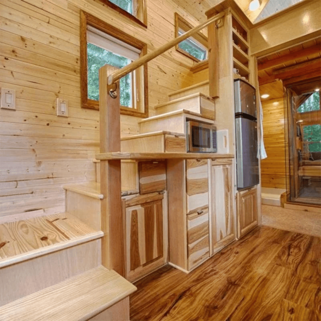 Wood Tiny home on wheels