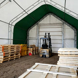 Gold Mountain 20' × 40' × 16' Double-Truss Storage Shelter with Dual Roll-Up Doors
