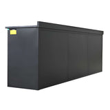 10' 35-Drawer Workbench Storage Cabinet with Stainless-Steel Top