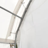 White 300 GSM PE Rear Panel Kit for 20'-Wide Container Shelters